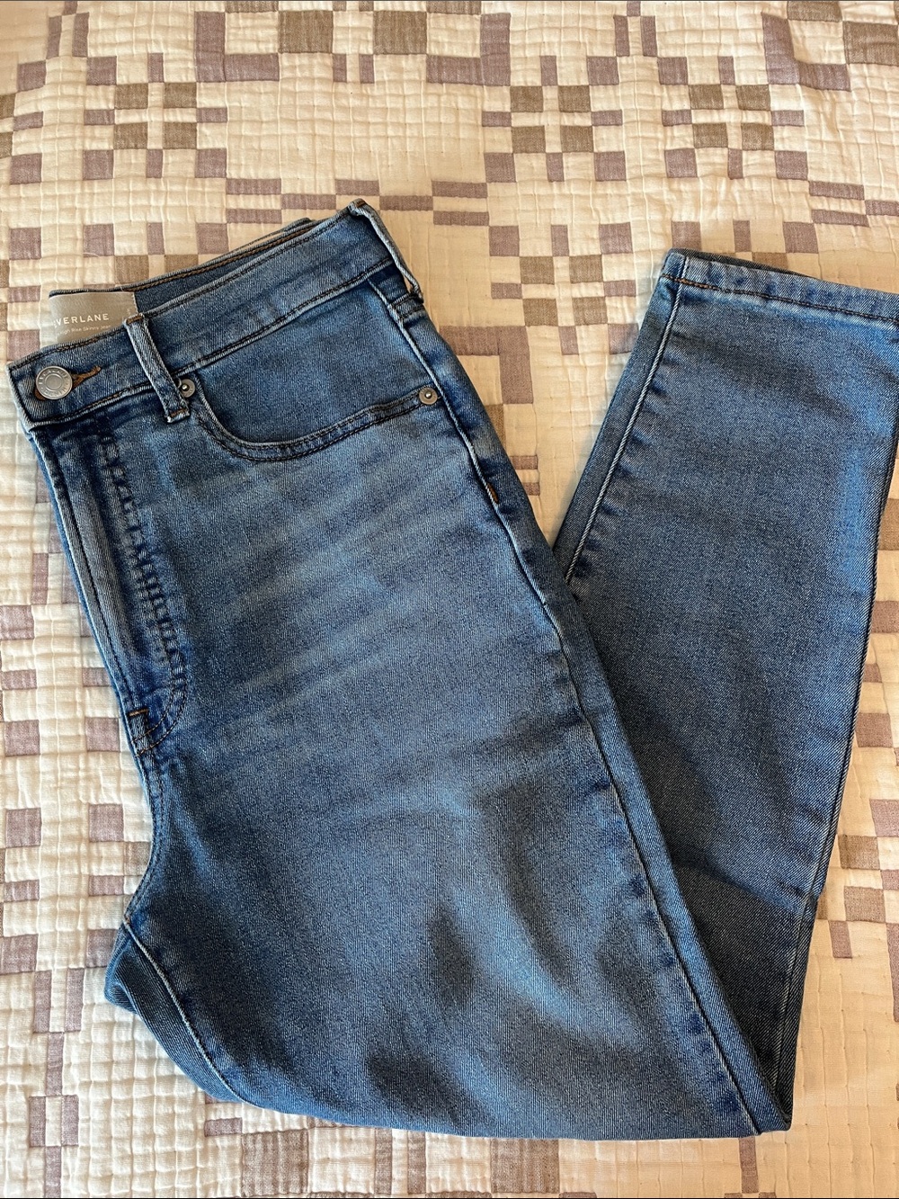 Everlane The High Rise Skinny Jean - Blue